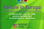 Csen - "Parlare in Europa" Politiche di Coesione e Programmazione Europea