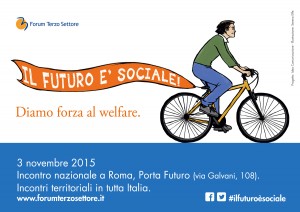 Card "Il futuro è sociale" (fronte)