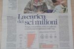 "La Repubblica" del 08/08/2017: La carica dei sei milioni