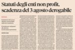 “Dal Parlamento” – Notizie per il Terzo settore 03/06/19