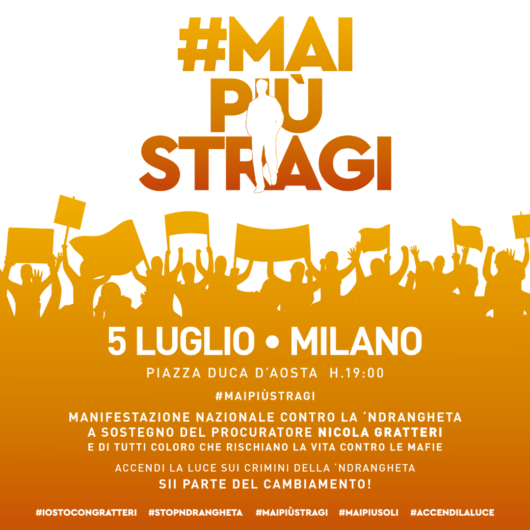 Mai più stragi, mai più soli: il 5 luglio manifestazione a Milano - Forum  Terzo Settore